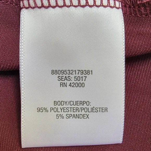 Jaclyn Smith Skirt Set Burgandy Wrap Top & Black Paisley Skirt Size Large EUC - Picture 5 of 15